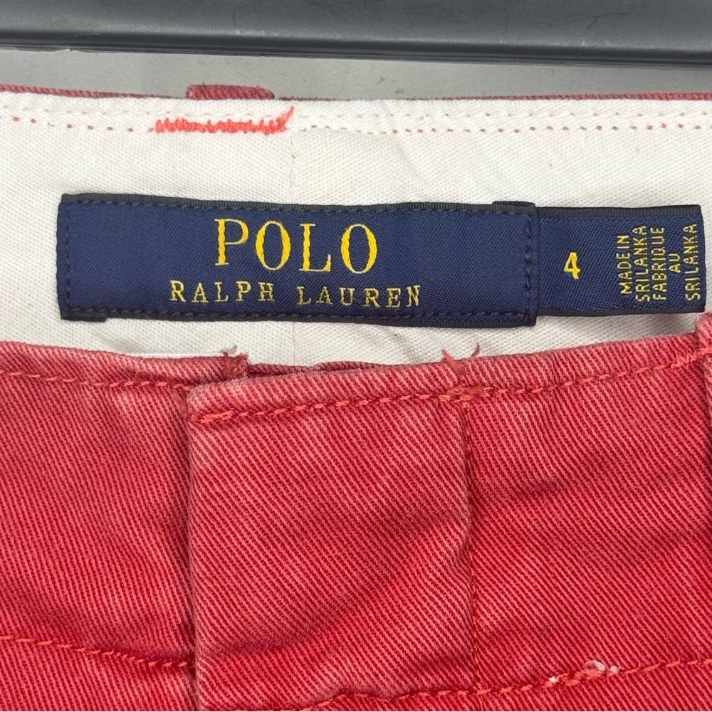 Polo by Ralph Lauren Women’s Red Chino Pants Size 4 - Picture 5 of 7